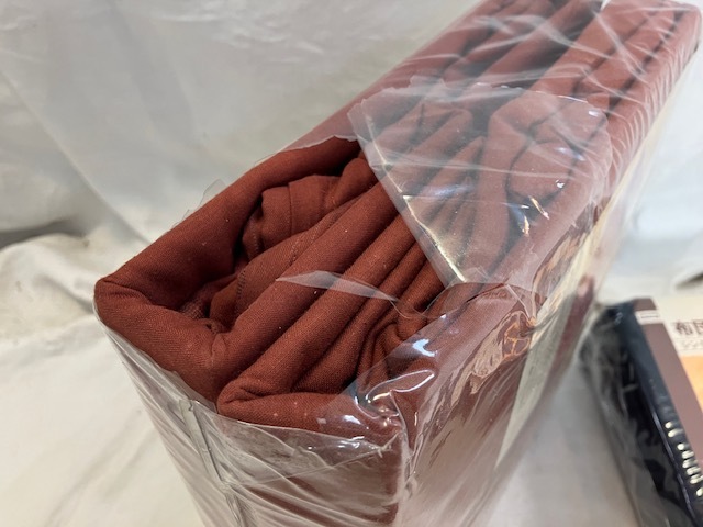 ニトリ　布団カバー3点セット　シングルサイズ　えんじ色　紺色　2点　セット　未使用_画像3