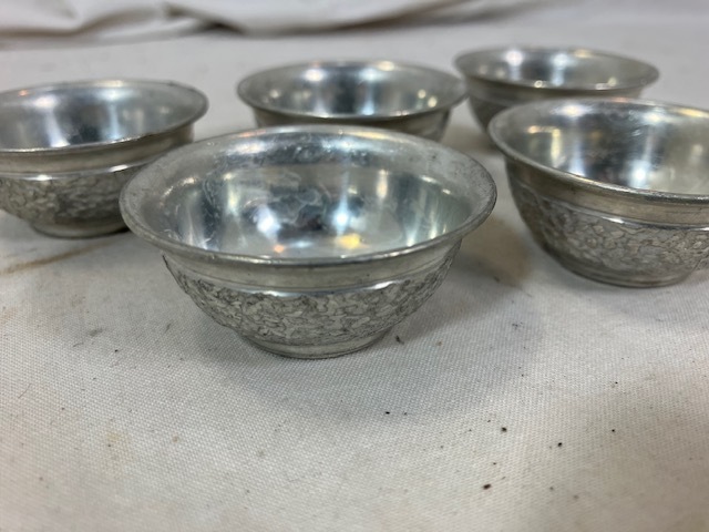 本錫　錫製　お猪口　5客揃_画像3