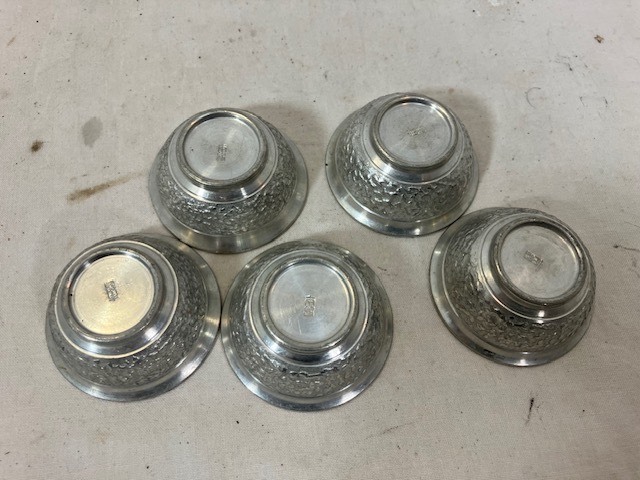 本錫　錫製　お猪口　5客揃_画像5