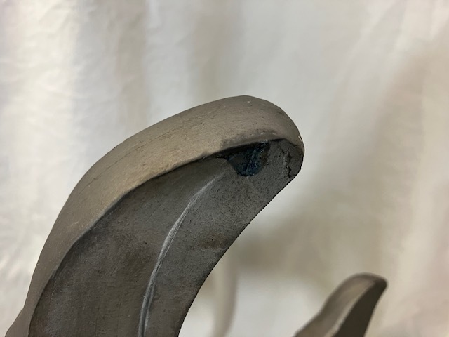 鯱鉾瓦 しゃちほこ 瓦 置物 鬼瓦 高さ48cm_画像6