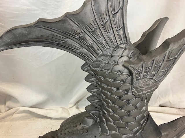 鯱鉾瓦 しゃちほこ 瓦 置物 鬼瓦 高さ48cm_画像7