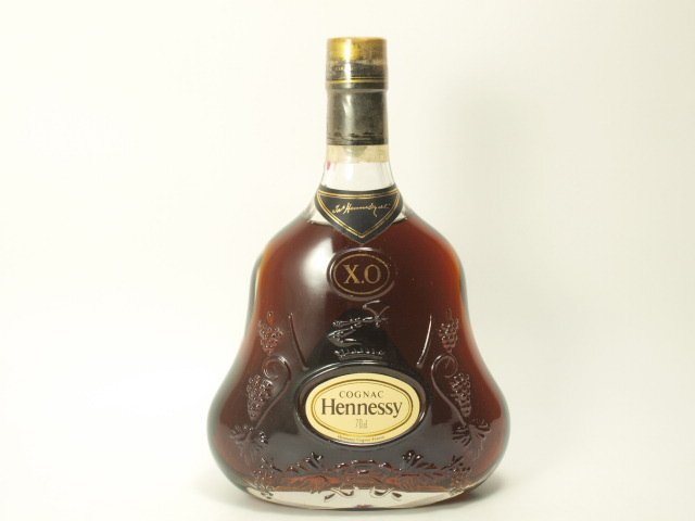 液面低下★★HENNESSY ヘネシー XO 旧ボトル 金キャップ クリアボトル 700ml/40%★AKA100066_画像1