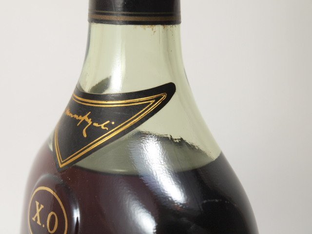 液面低下★★HENNESSY ヘネシー XO 旧ボトル 金キャップ グリーンボトル 700ml/40%★ASH-56809_画像6