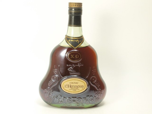 液面低下★★HENNESSY ヘネシー XO 旧ボトル 金キャップ グリーンボトル 700ml/40%★ASH-56809_画像1
