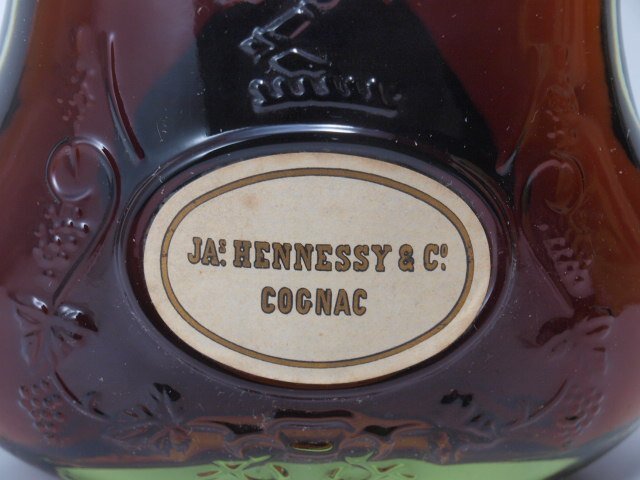 ★★JAs HENNESSY ジャズヘネシー XO 旧ボトル 金キャップ グリーンボトル 700ml/40% 箱付★AKA100160_画像3