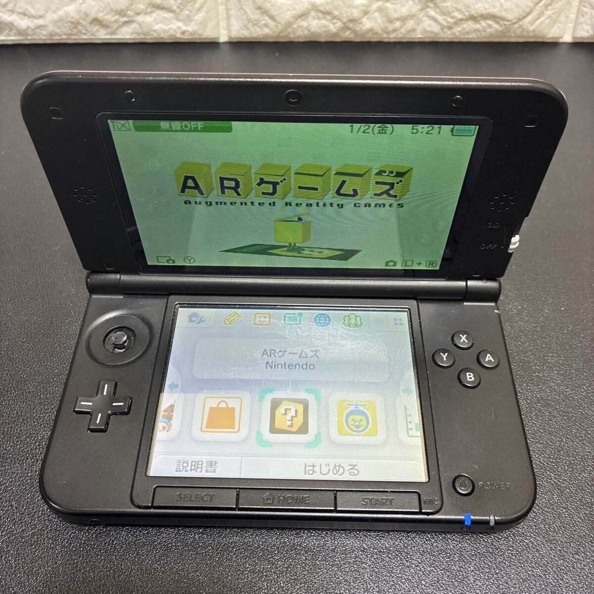 任天堂 3DS LL レッド×ブラック Nintendo ジャンク_画像7