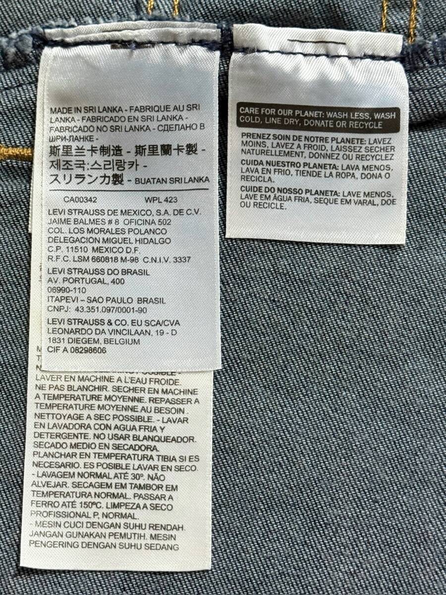 新品 Levi's リーバイス ストレッチデニム トラッカージャケット デニムジャケット Gジャン ジージャン レディース S インディゴ_画像7