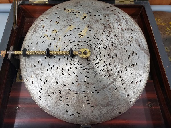 1104U46　ディスクオルゴール　アンティーク　ポリフォン社（ドイツ）　動作確認済み_画像6