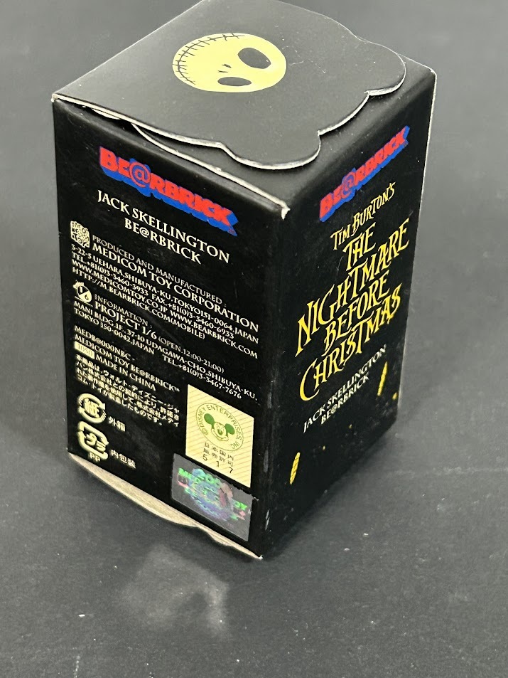 ベアブリック　ナイトメアビフォアクリスマス　ジャックスケリントン_画像2