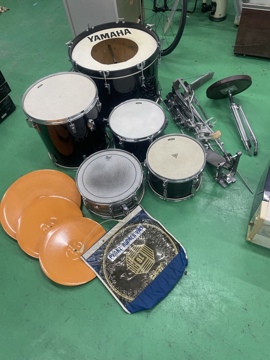 ※25（直接引き取り限定） YAMAHA ヤマハ ドラムセット Pearl シンバル ドラム一式_画像1