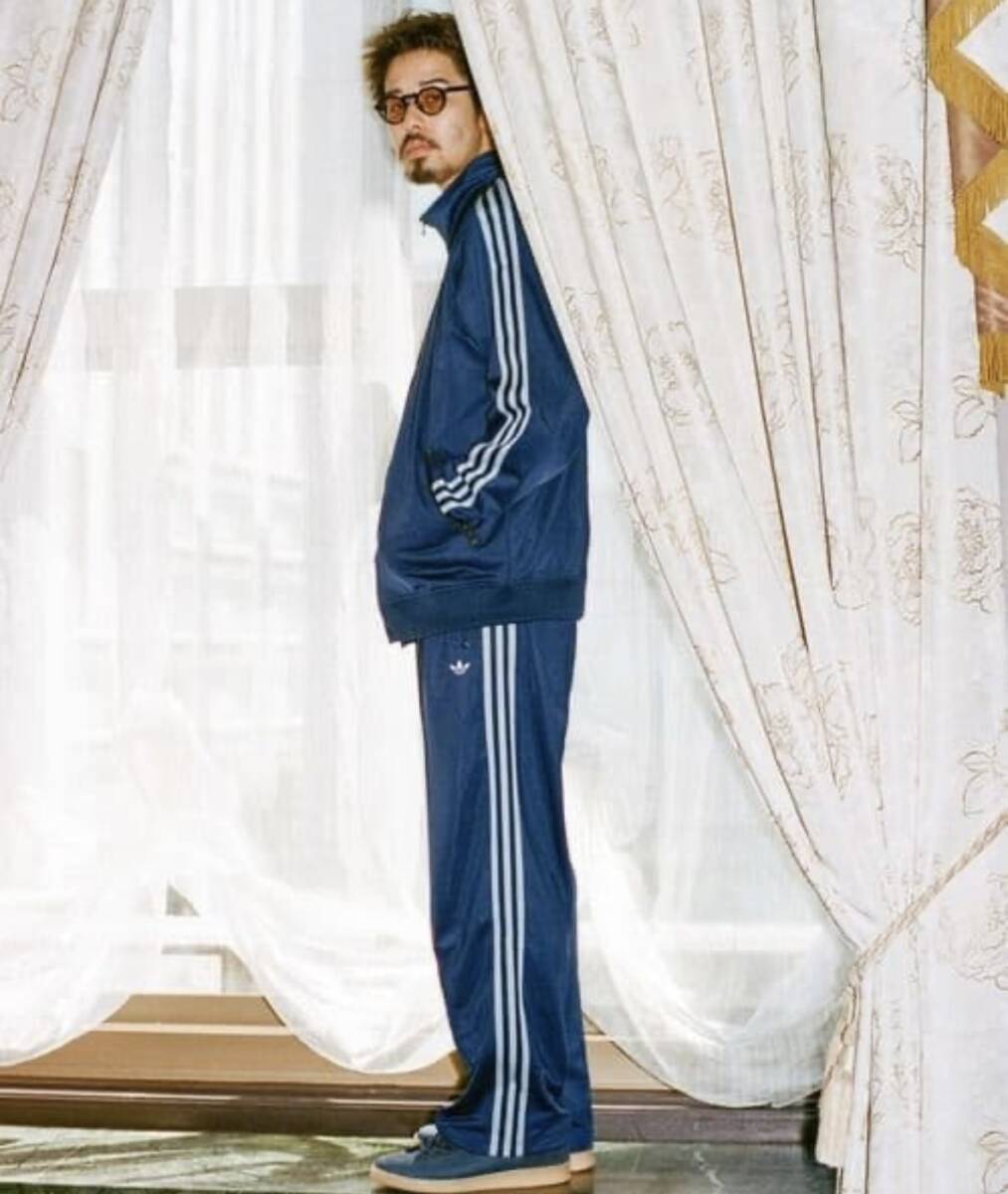 adidas アディダス 名作トラックパンツ ジェンダーニュートラル 人気ネイビー 2xL ベッケンバウアー Originals_画像1