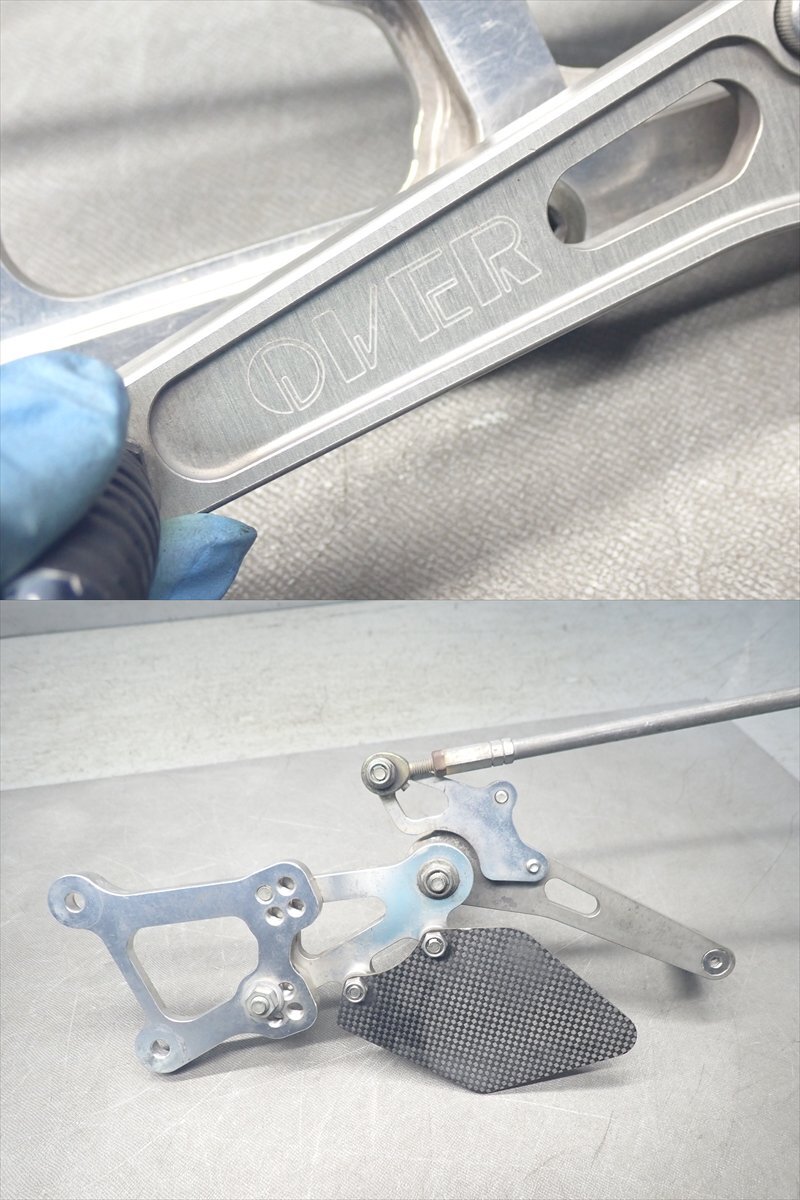 C1R7-1105 ヤマハ YZF-R6 OVER Racing オーバーレーシング バックステップ 一式セット♪ 【JYARJ031000018*** 逆車 動画有】_画像4