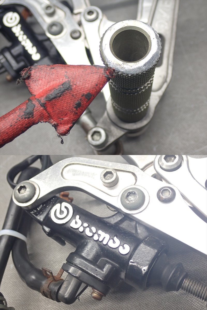 C1R7-1105 ヤマハ YZF-R6 OVER Racing オーバーレーシング バックステップ 一式セット♪ 【JYARJ031000018*** 逆車 動画有】_画像6