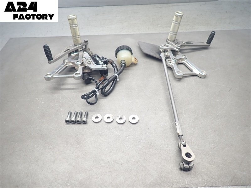 C1R7-1105 ヤマハ YZF-R6 OVER Racing オーバーレーシング バックステップ 一式セット♪ 【JYARJ031000018*** 逆車 動画有】_画像1