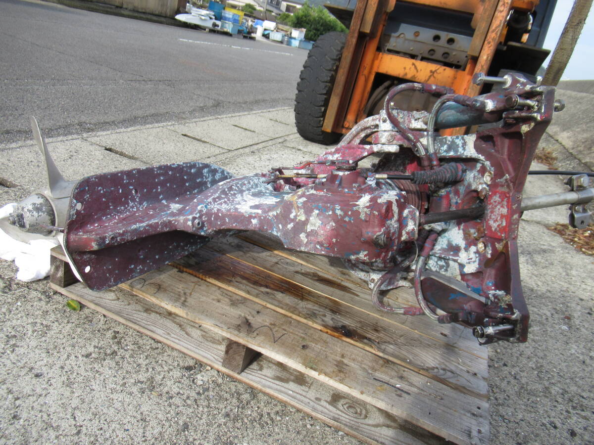 ■動画有 ヤンマー SZ-110 ドライブ 油圧チルトモーター付 ※福山通運営業所留 中古 yanmar プロペラ付 ジャンク扱い_画像4