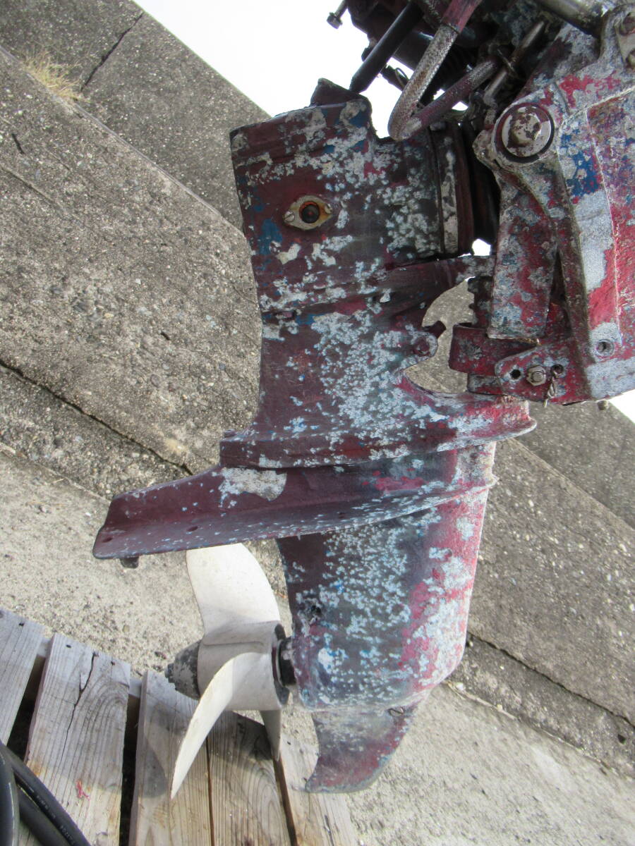 ■動画有 ヤンマー SZ-110 ドライブ 油圧チルトモーター付 ※福山通運営業所留 中古 yanmar プロペラ付 ジャンク扱い_画像2