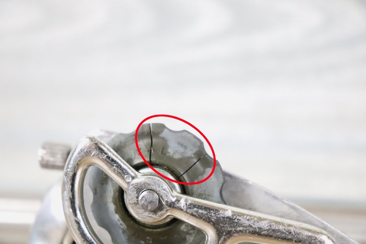 レア　Campagnolo CHORUS SM　カンパニョーロ　コーラス　C010SM　1型A　7，8S対応　Cレコ期　RD　リアディレイラー　難あり　cicli17　R68_画像7