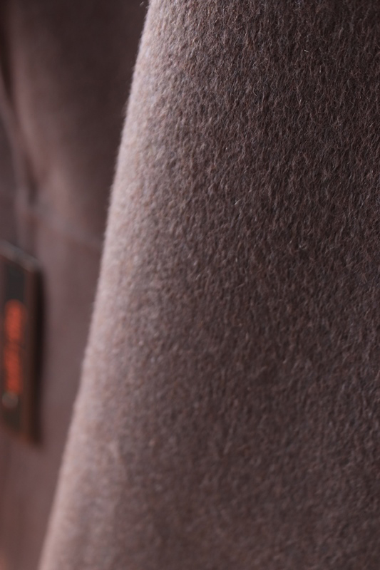 新品 新作■欧州 軽量 wool51% チェスターコ ート 灰紫 L◆メンズ 秋冬 アウター フライoneスナップ釦 cashmere テーラード ジャケット_画像7