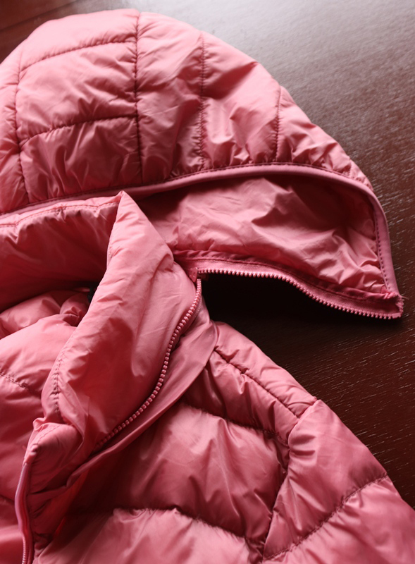 新品■LAUREN GIL② レディース 超軽量 ダウンコート ピンク L◆レディース 春まで使える 2wayフード脱着可能 ULTRA ライト ダウン コート_画像8