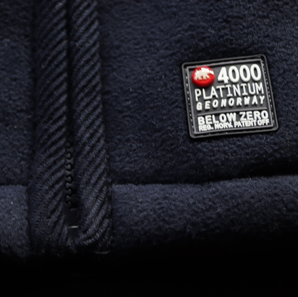 新品 正規品■ノルウェーGEOGRAPHICAL 重厚 軽量 肉厚 フリース【XL 紺】裏ボア 裏起毛 ジャケット メンズ ウェイト -20℃耐 極寒地_画像4