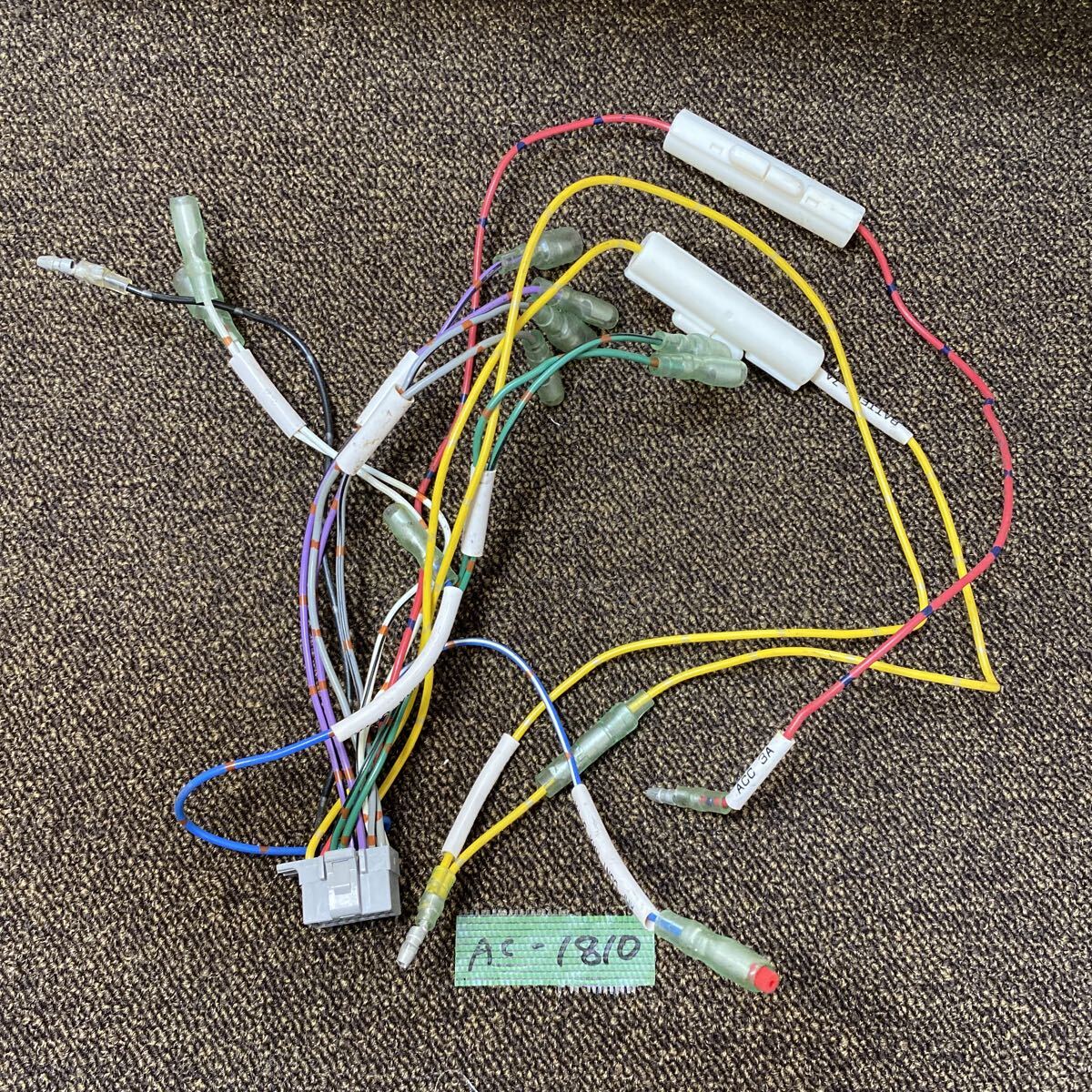 AC-1810 激安 Panasonic パナソニック 16P 灰 ナビ ステレオ オーディオ デッキ 電源カプラー コネクタ ハーネス 中古品_画像1