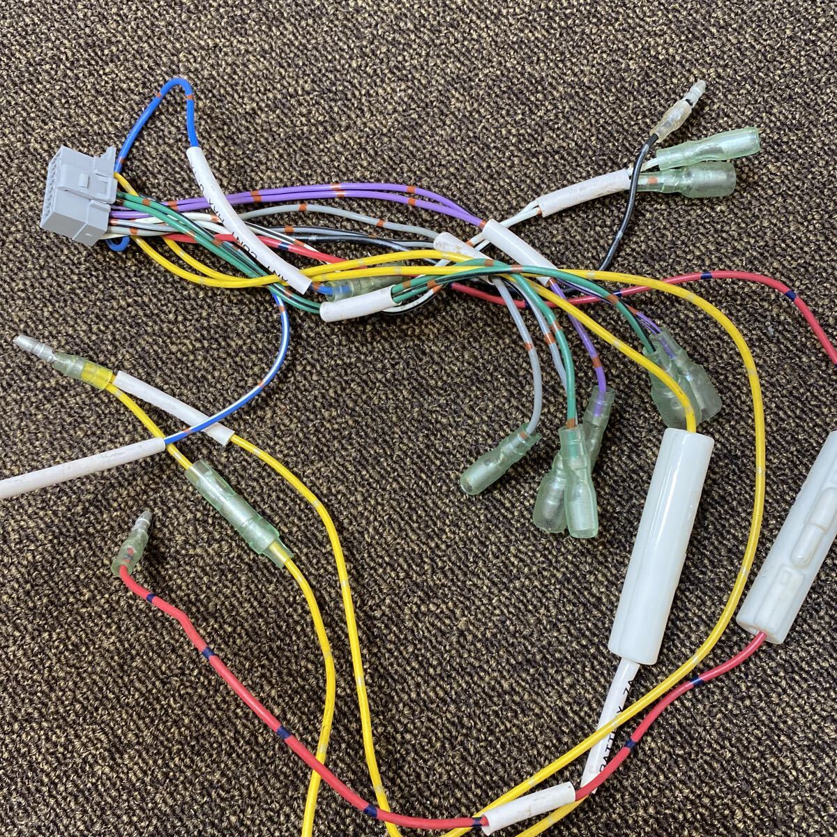 AC-1810 激安 Panasonic パナソニック 16P 灰 ナビ ステレオ オーディオ デッキ 電源カプラー コネクタ ハーネス 中古品_画像7