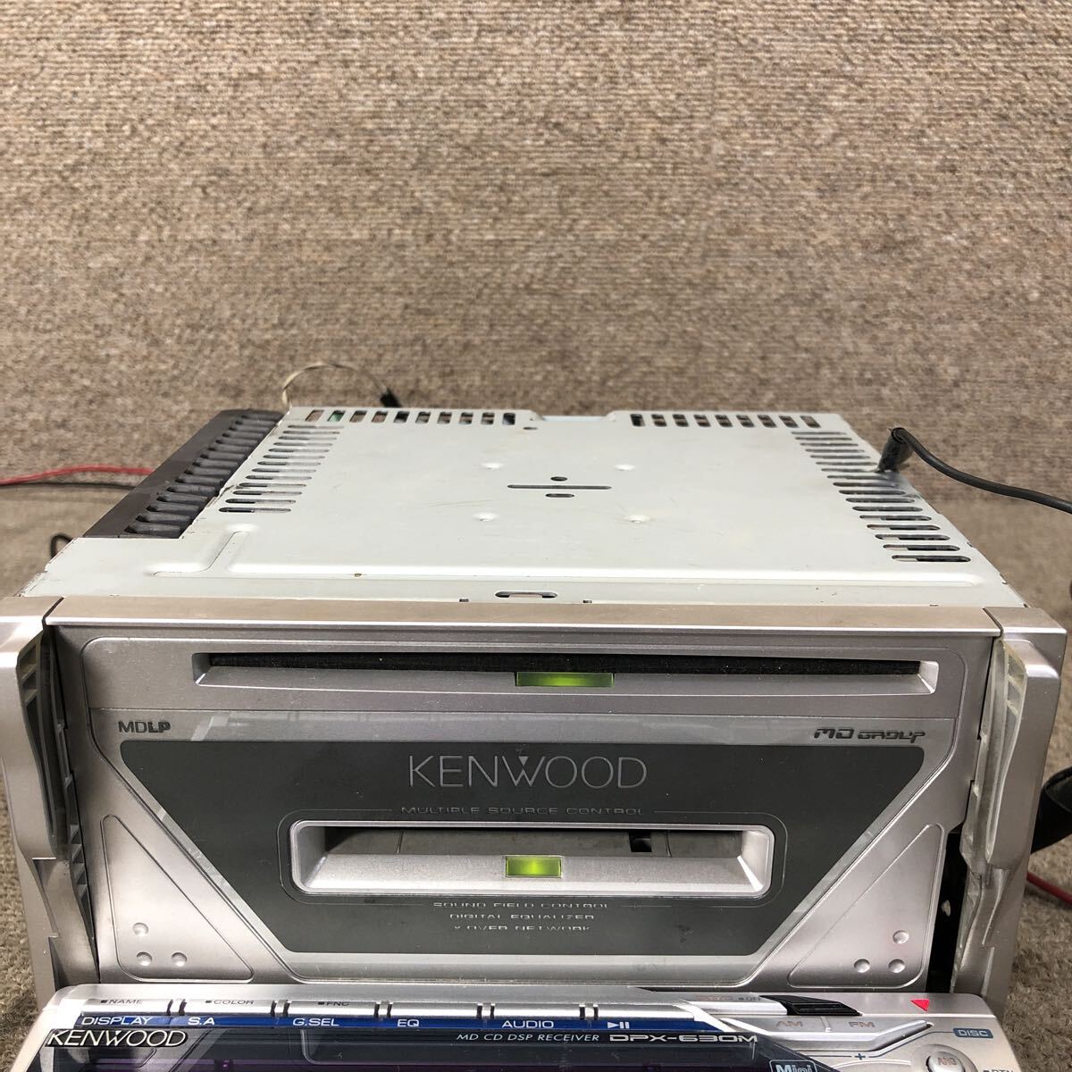AV11-286 激安 カーステレオ KENWOOD DPX-630M 30803537 CD FM/AM プレーヤー オーディオ 本体のみ 簡易動作確認済み 中古現状品_画像2