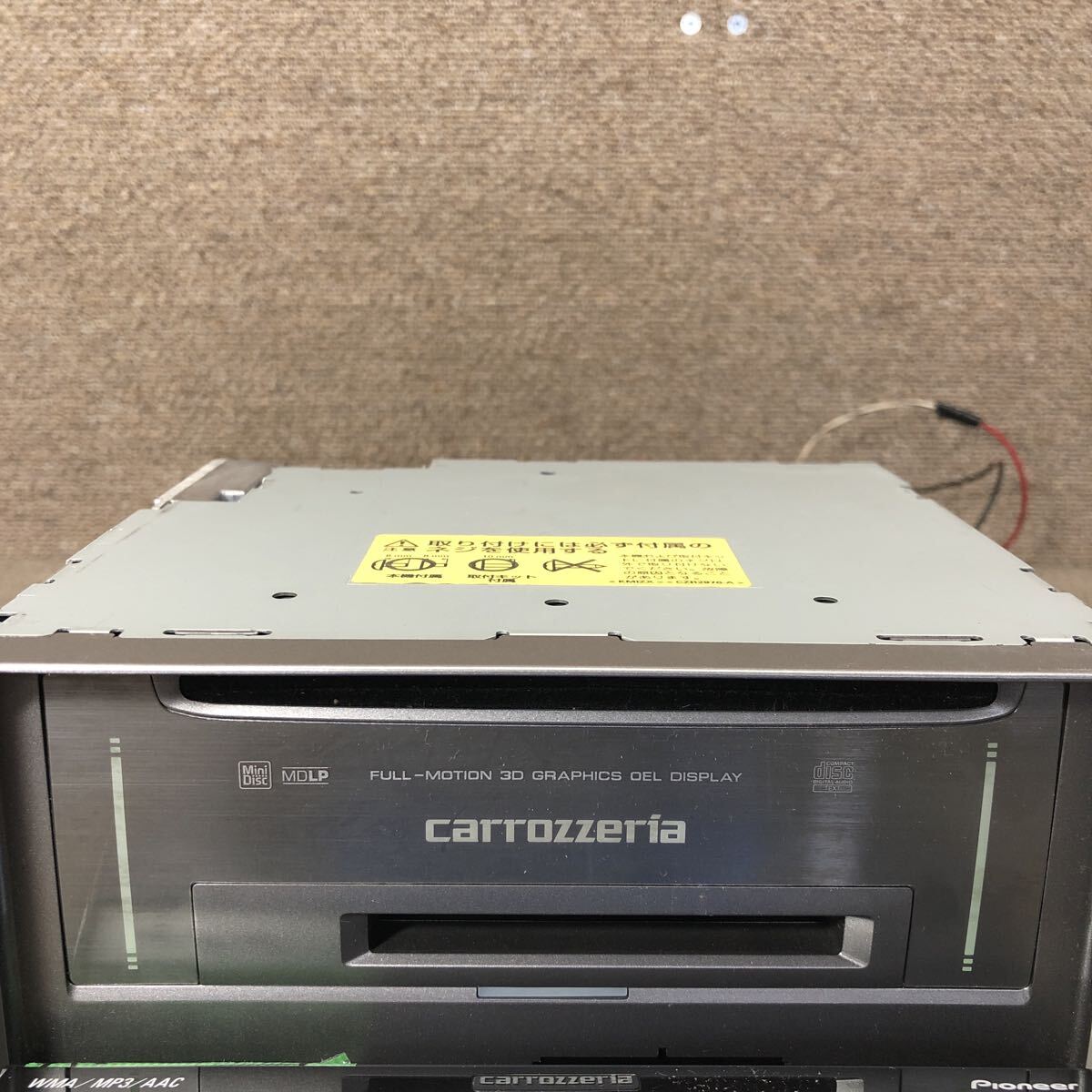 AV11-317 激安 カーステレオ Carrozzeria Pioneer FH-P710MD GJTR018674JP CD FM/AM プレーヤー 本体のみ 簡易動作確認済み 中古現状品_画像2