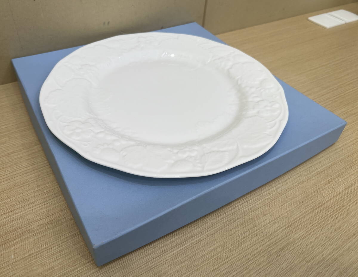 ウェッジウッド ストロベリー＆バイン プレート ディッシュ 大皿 WEDGWOOD STRAWBERRY & VINE 約28.5cm◆6714_画像5