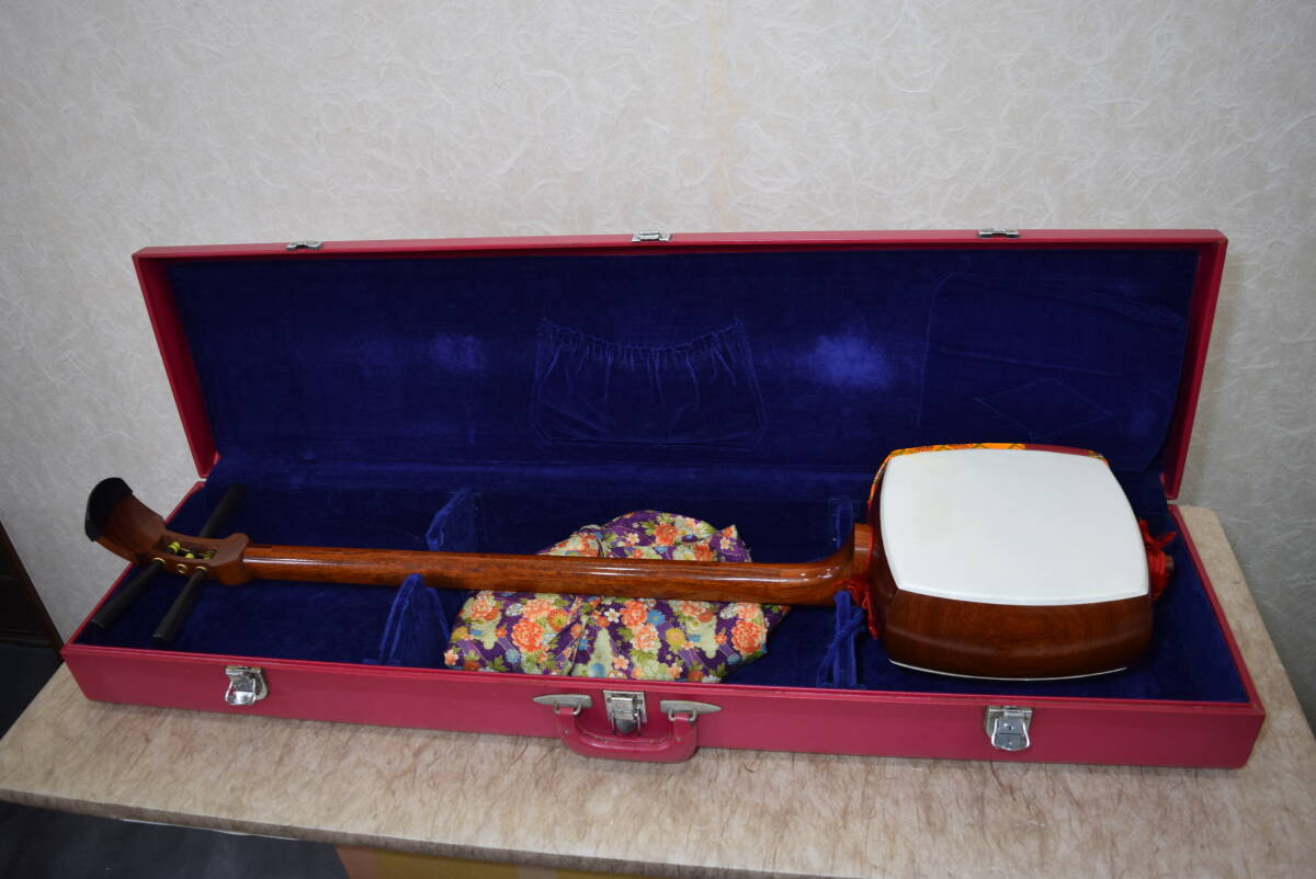 三味線 ハードケース 撥 付属品 付き 日本 楽器 音楽 和楽器 撥弦楽器_画像7