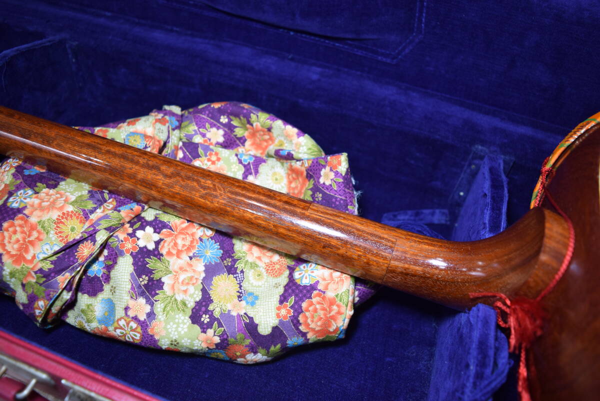 三味線 ハードケース 撥 付属品 付き 日本 楽器 音楽 和楽器 撥弦楽器_画像9