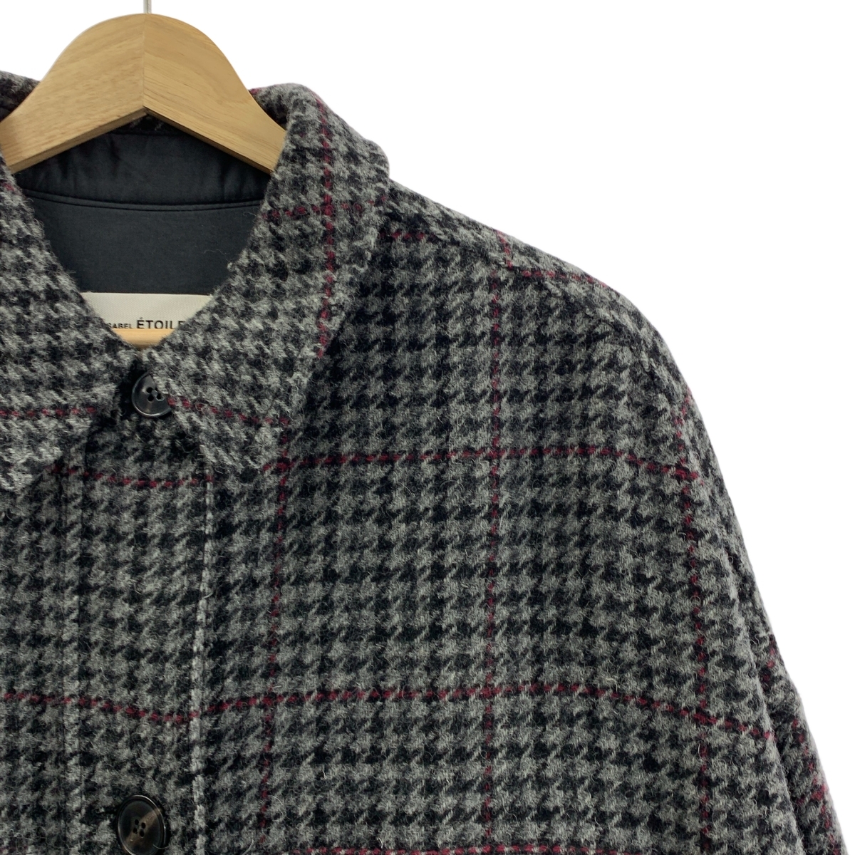 ISABEL MARANT ETOILE / イザベルマランエトワール ウール シングル オーバー コート_画像2