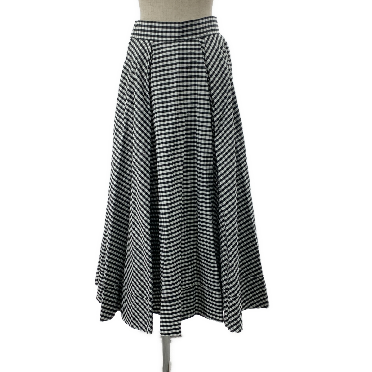 MADISON BLUE / マディソンブルー TUCK CIRCULAR SK GINGHAM / チェック タックサーキュラースカート_画像1