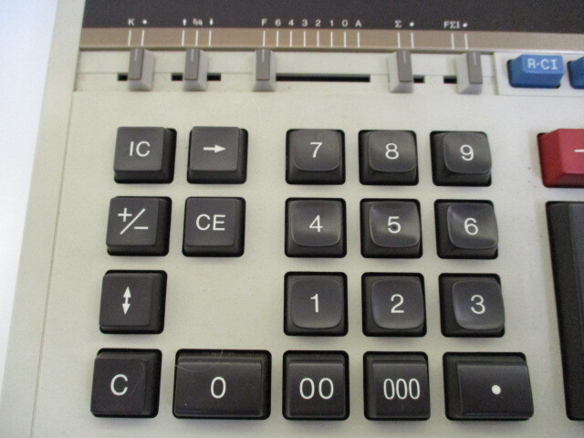 SHARP シャープ COMPET コンペット CS-1302 電卓 10桁 日本製 計算機 昭和レトロ 中古品 激安1円スタート_画像2