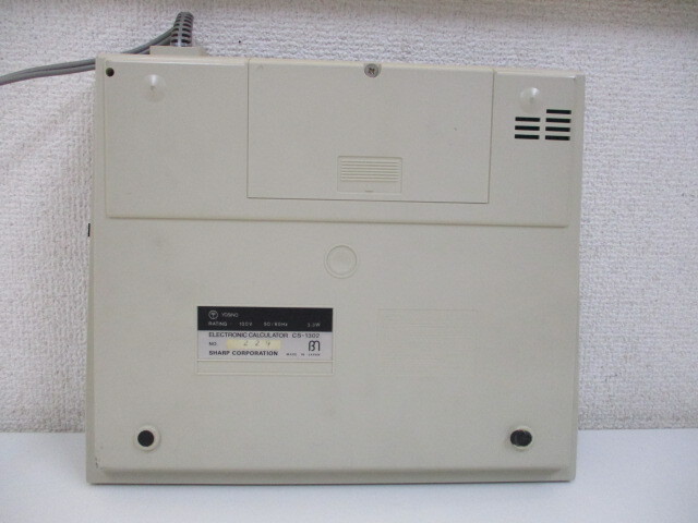 SHARP シャープ COMPET コンペット CS-1302 電卓 10桁 日本製 計算機 昭和レトロ 中古品 激安1円スタート_画像8