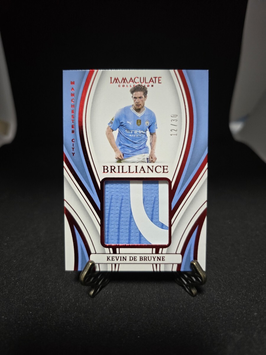 panini immaculate soccer Kevin De Bruyne jersey card /30_画像1