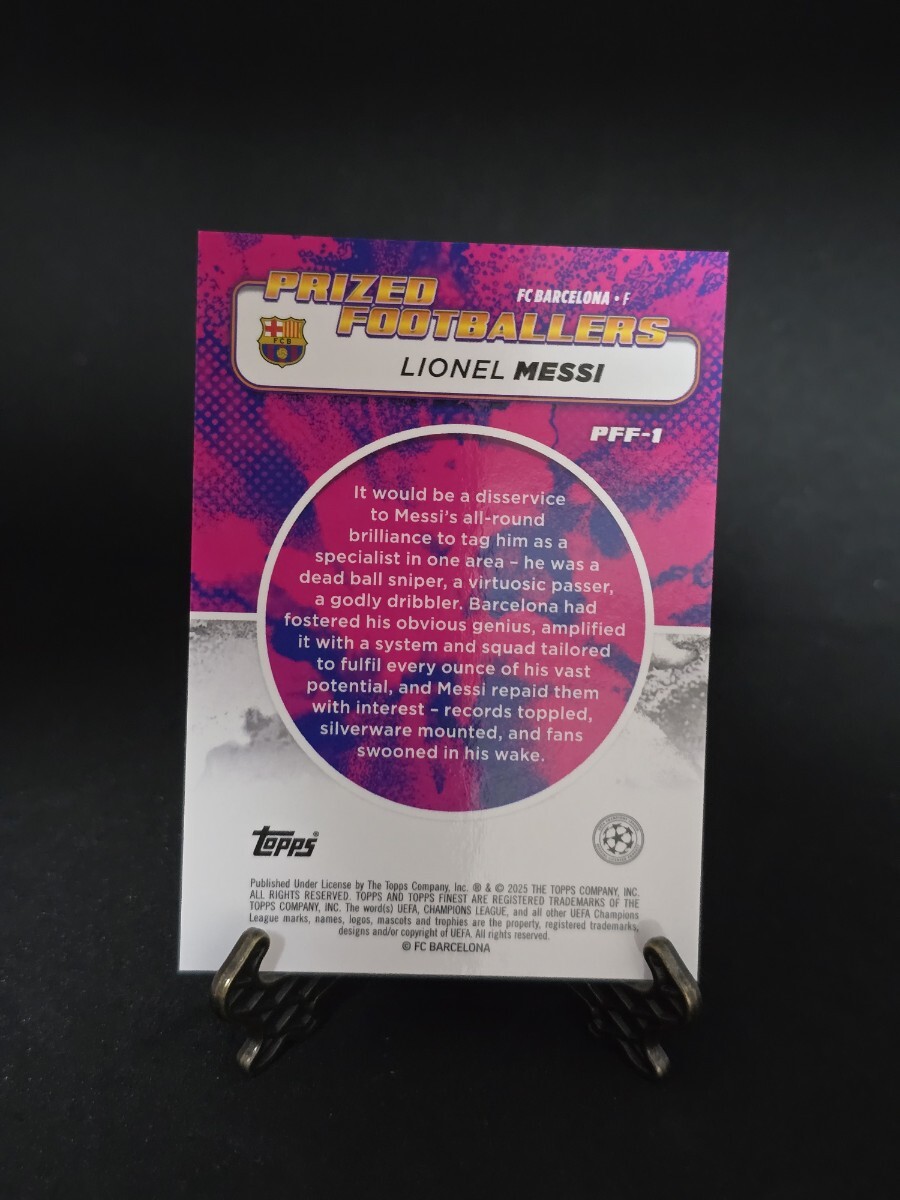 topps finest Lionel Messi insert /50 soccer_画像2