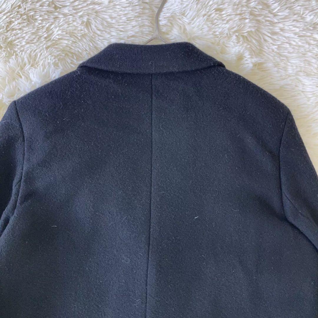 『ビーミングバイビームス』 (L) ロングチェスターコート ウール混 上品 羽織_画像7