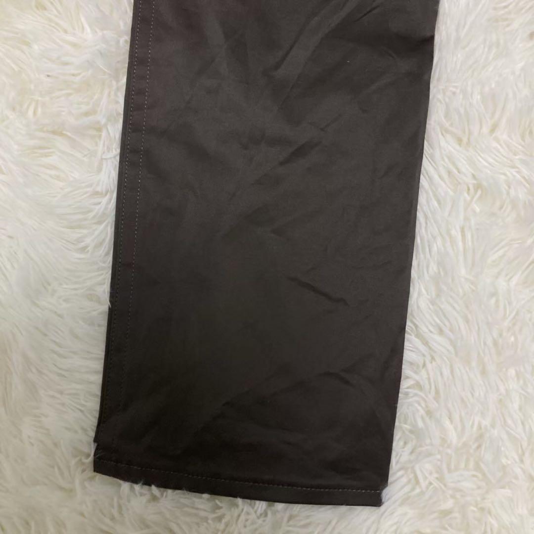 コムサデモード (13) カジュアルストレッチパンツ アンクル丈 光沢 日本製_画像8