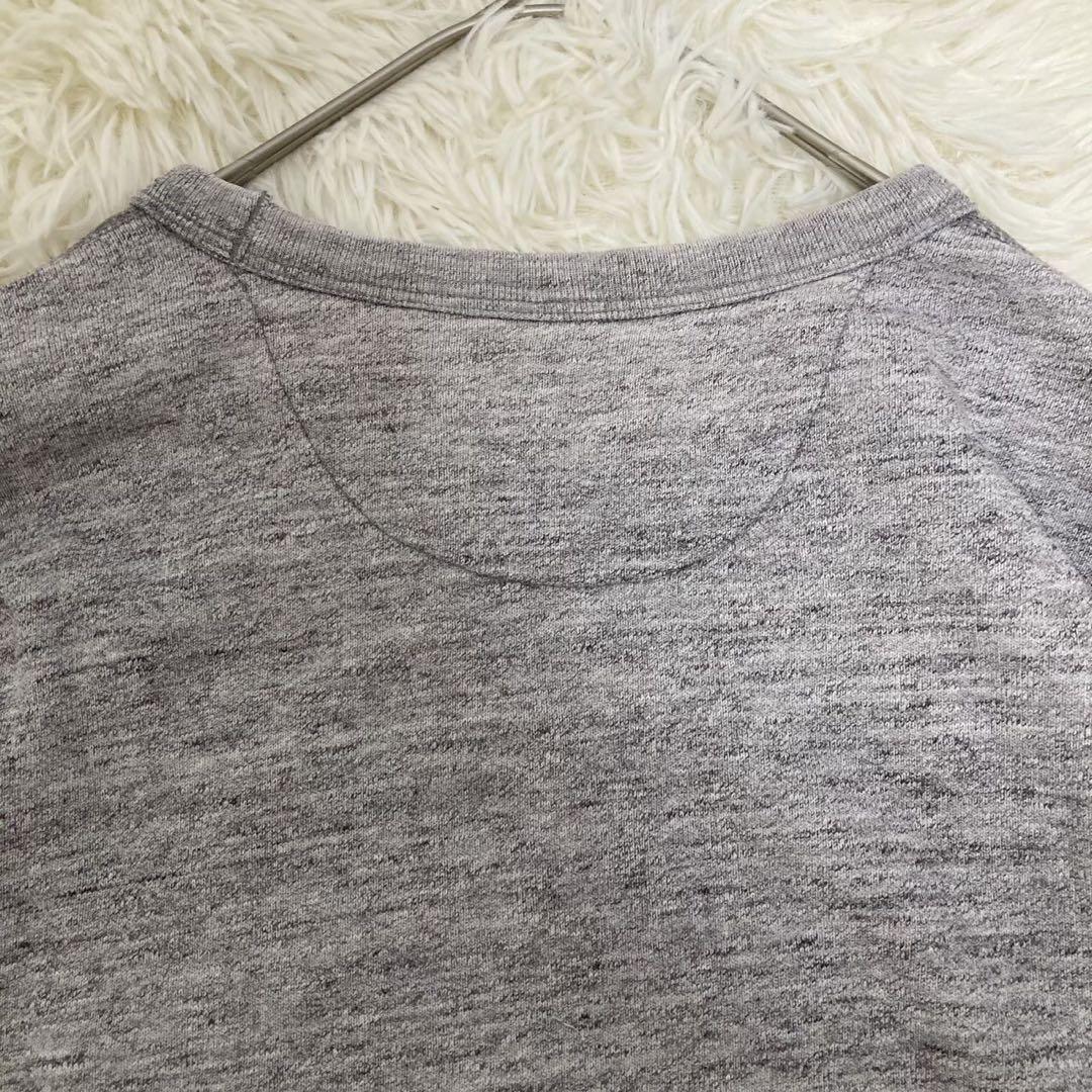 『ユニクロ』 (M) 長袖スウェットシャツ 裏パイル シンプル リラックス 無地_画像7