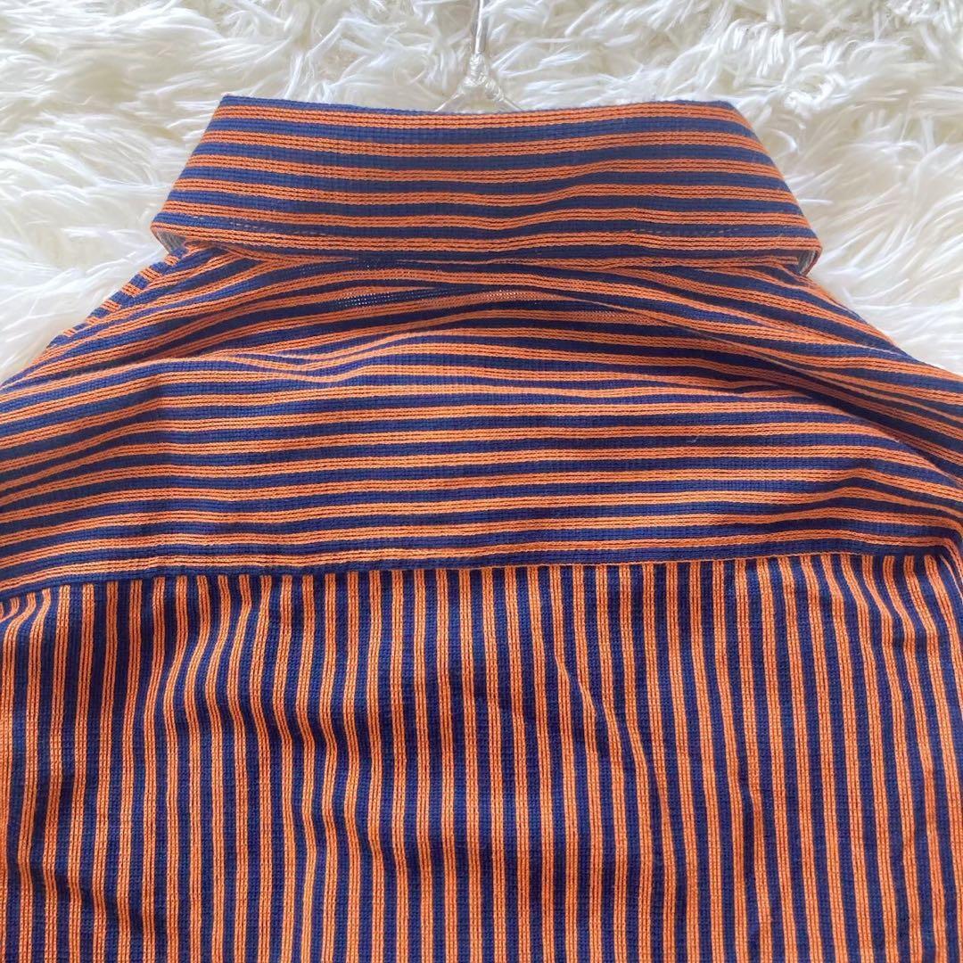 日本製 『KIBOUNO TSUBASA』 (M) ボタンダウンストライプシャツ_画像7