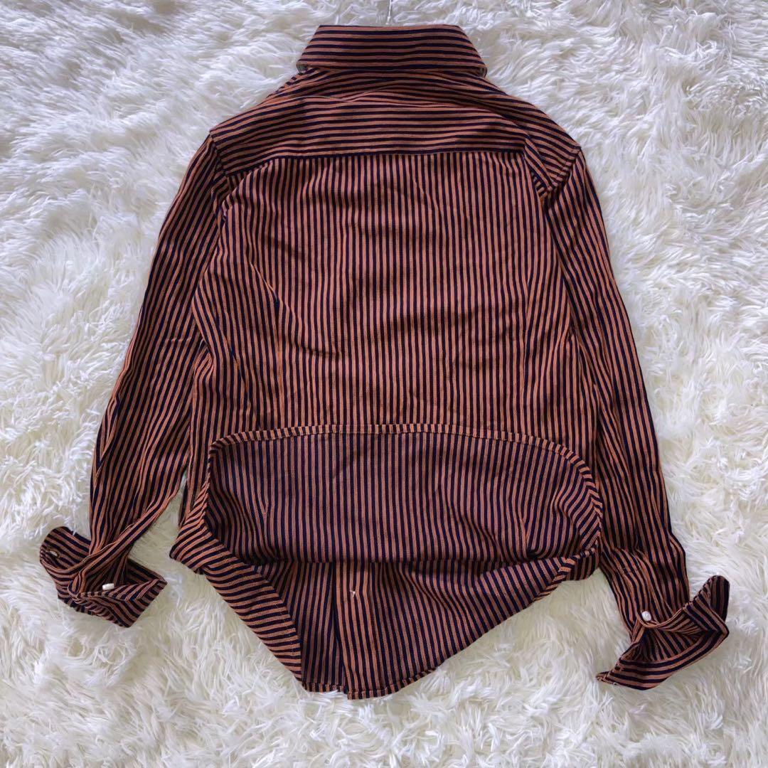 日本製 『KIBOUNO TSUBASA』 (M) ボタンダウンストライプシャツ_画像9