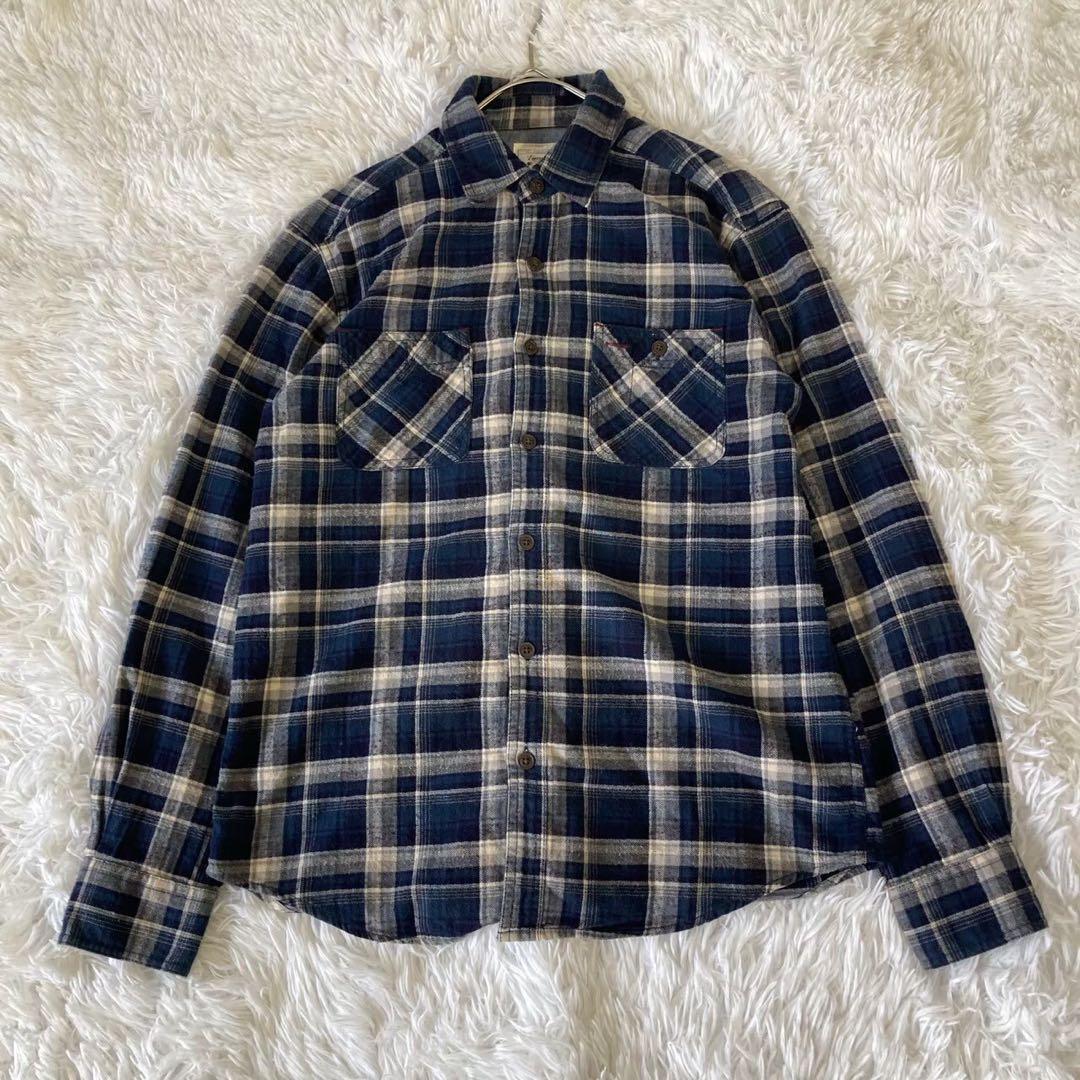 『ジェムボニー』 (M) 長袖チェックシャツ カジュアル アメカジコーデ ラフ_画像2