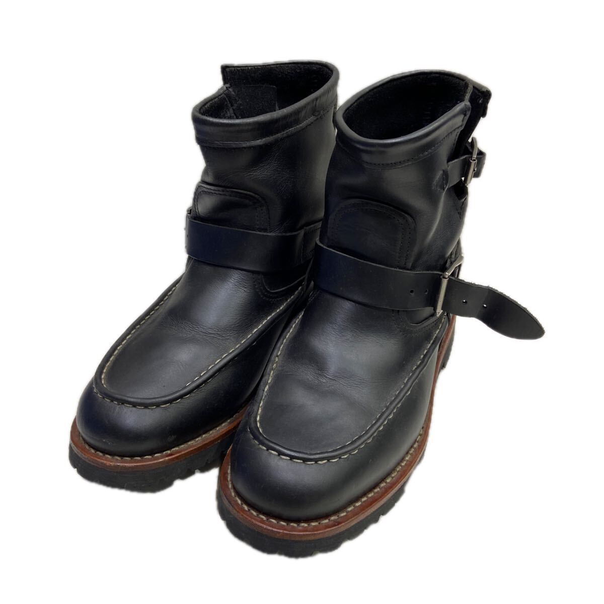 【AVIREX アヴィレックス】ブーツ ブラック 27.0cm レザー US9 シューズ ハイカット 革靴 2511oki t_画像1