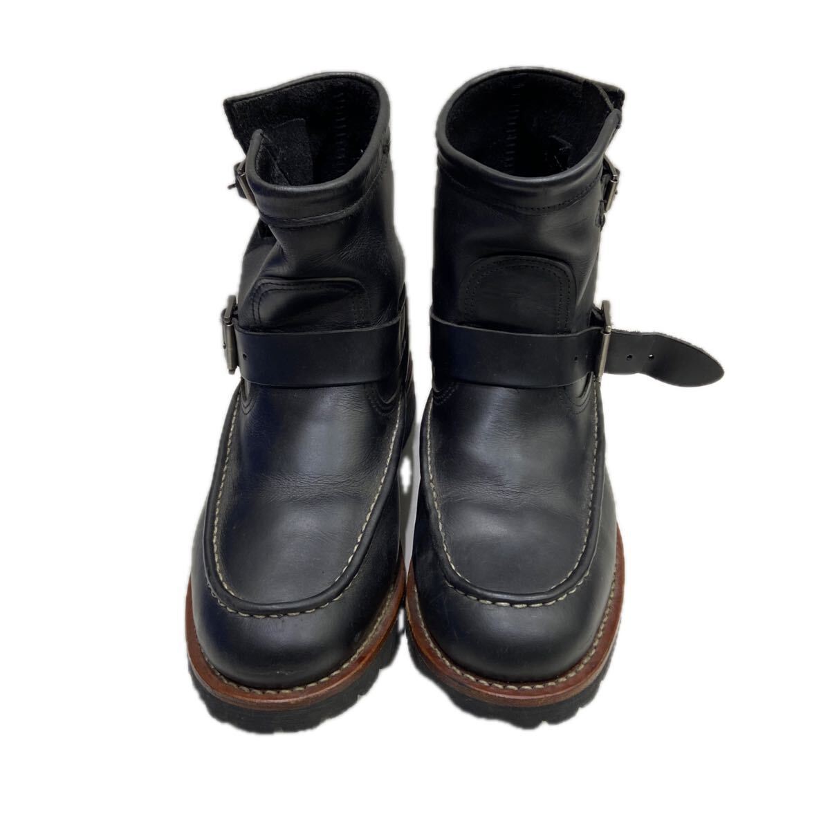 【AVIREX アヴィレックス】ブーツ ブラック 27.0cm レザー US9 シューズ ハイカット 革靴 2511oki t_画像2
