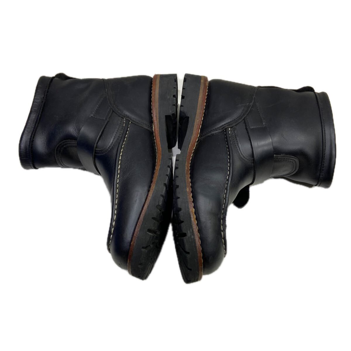 【AVIREX アヴィレックス】ブーツ ブラック 27.0cm レザー US9 シューズ ハイカット 革靴 2511oki t_画像3