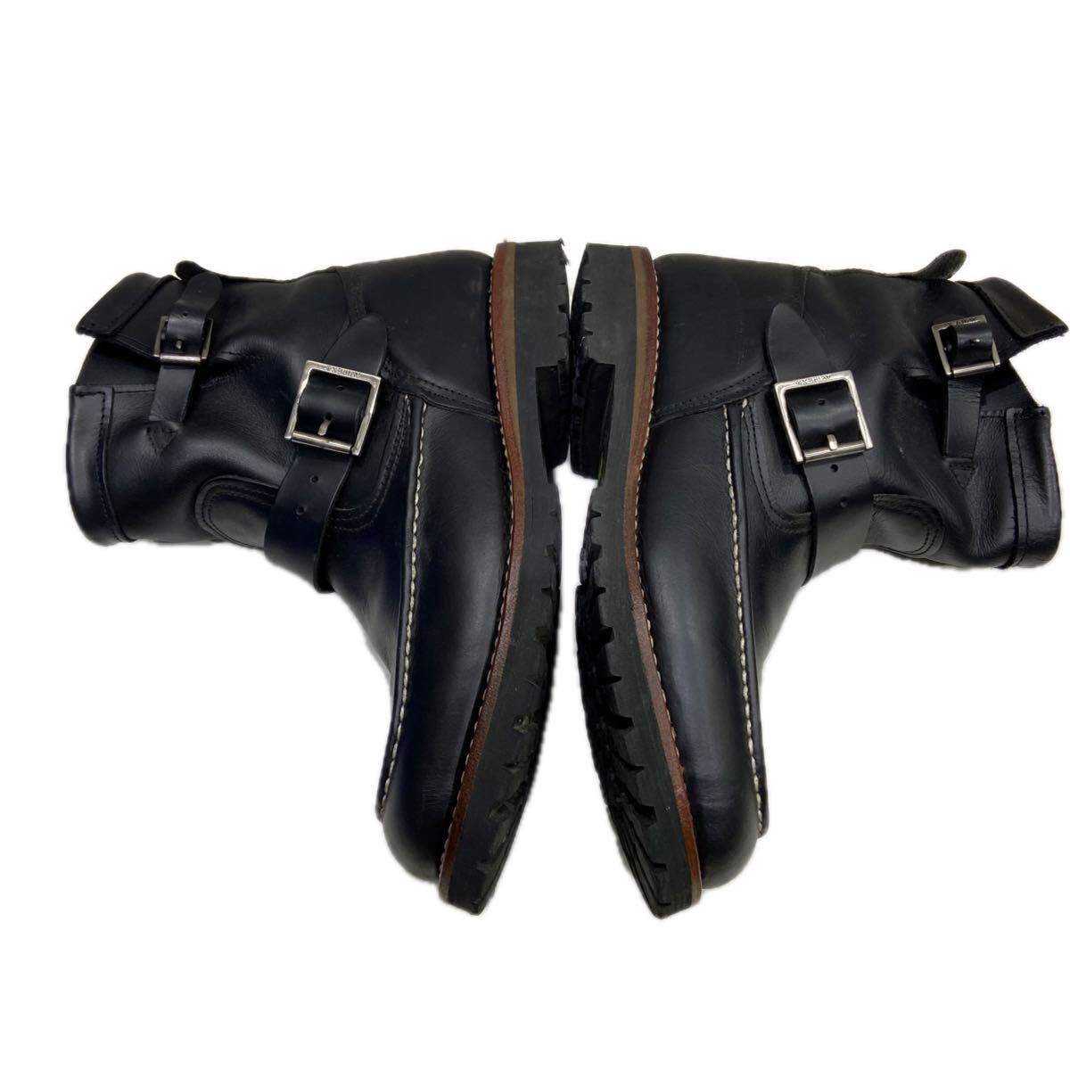 【AVIREX アヴィレックス】ブーツ ブラック 27.0cm レザー US9 シューズ ハイカット 革靴 2511oki t_画像4