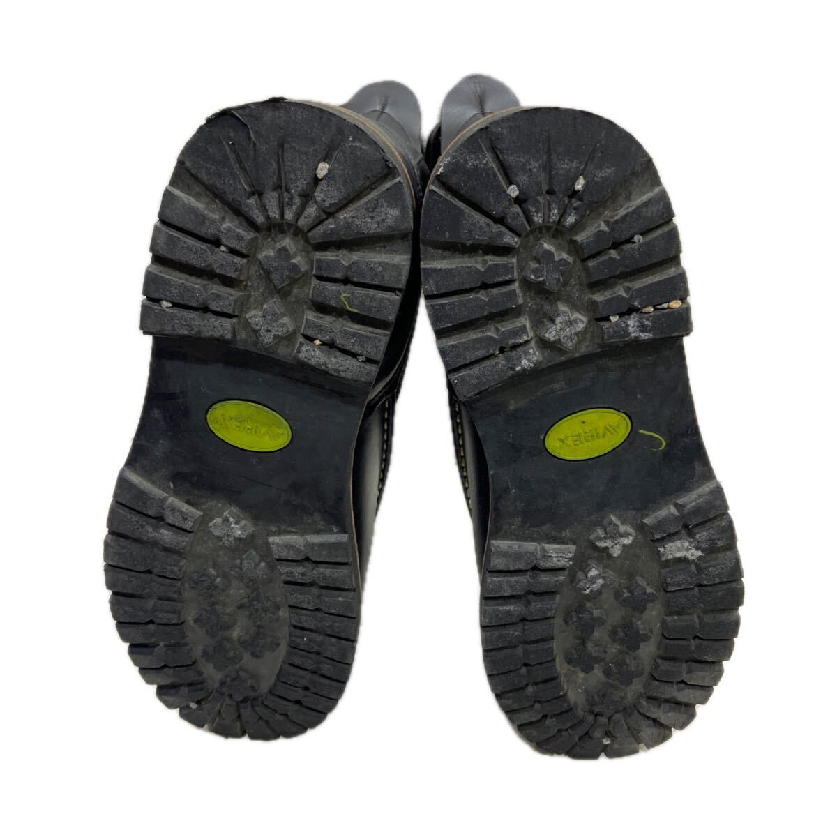 【AVIREX アヴィレックス】ブーツ ブラック 27.0cm レザー US9 シューズ ハイカット 革靴 2511oki t_画像6