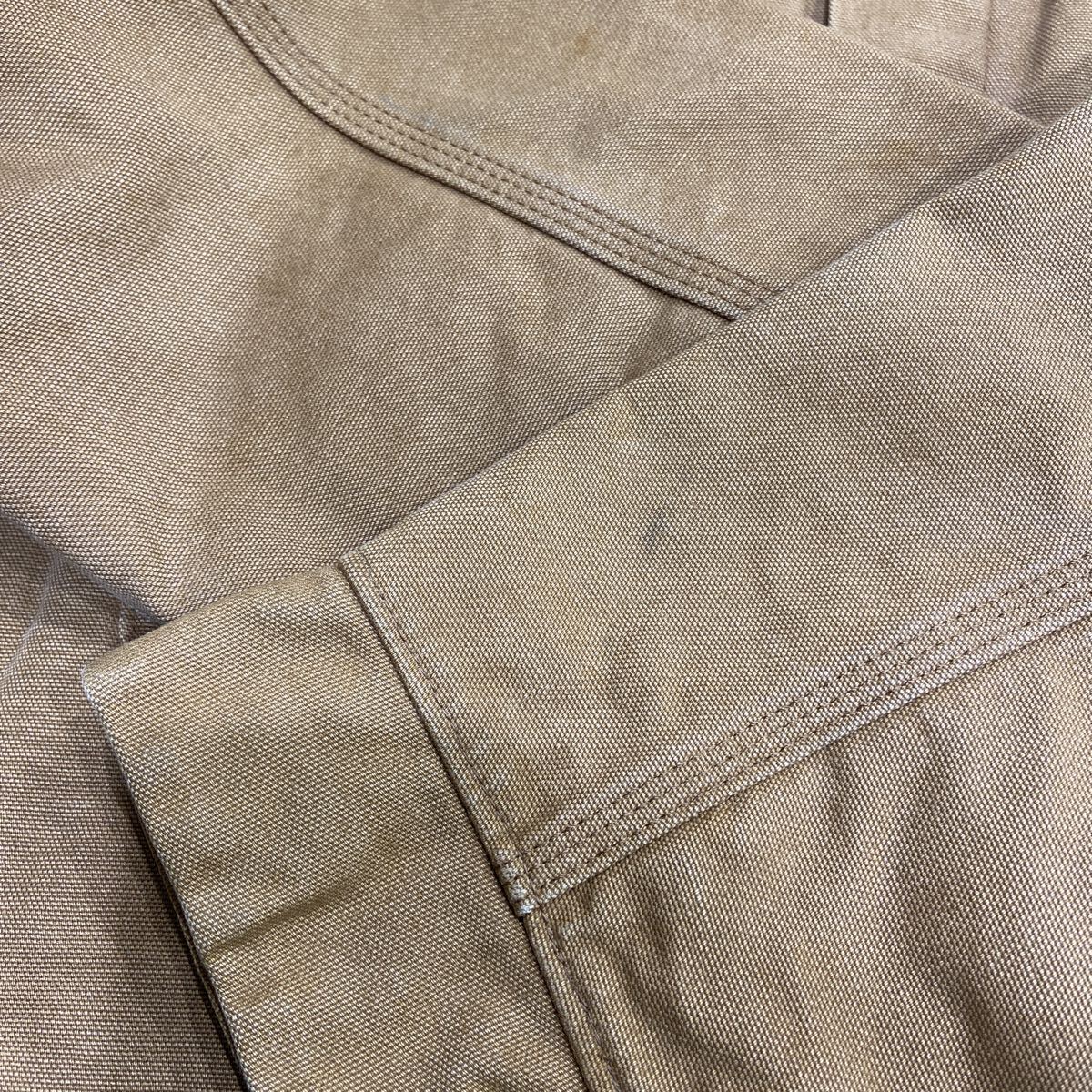 【Carhartt カーハート】カバーオール キャメル サイズ42 コットン 60〜70s チョアコート プリントタグ 無地 2511oki t_画像6