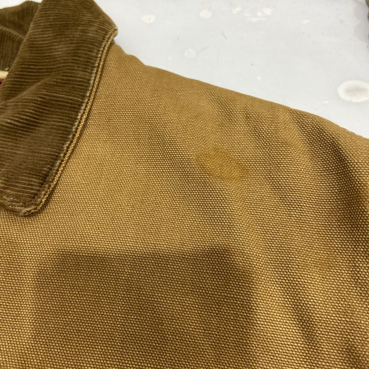 【Carhartt カーハート】カバーオール キャメル サイズ42 コットン 60〜70s チョアコート プリントタグ 無地 2511oki t_画像7